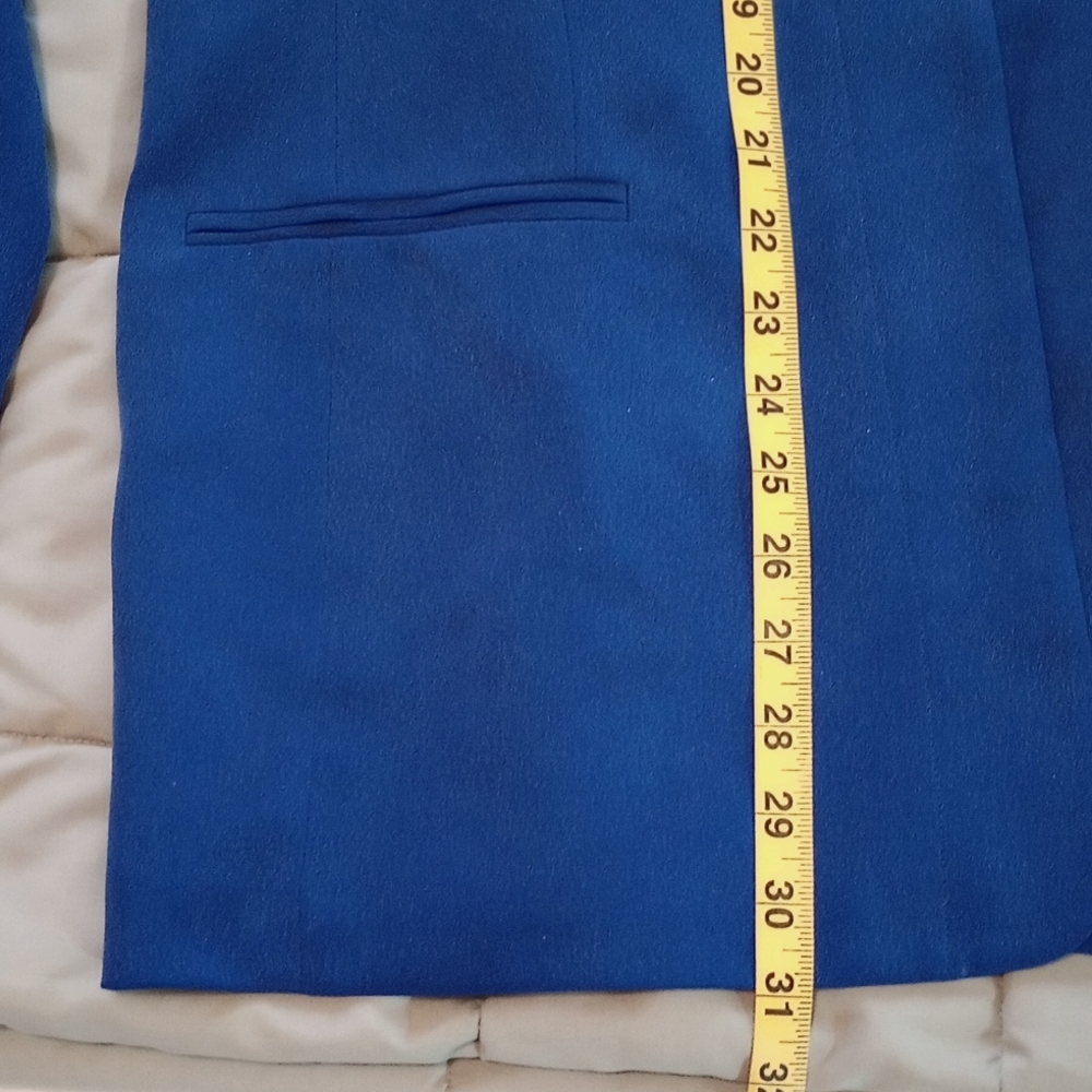 Silk Jacket, longline LARGE vintage 80s/90s blazer - Picture 7 of 9